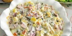 طرز تهیه سالاد سیب زمینی رستورانی با سس مخصوص