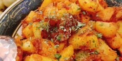طرز تهیه دو پیازه سیب زمینی ساده شیرازی با طعم عالی