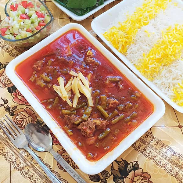 طرز تهیه خورش لوبیا سبز ساده