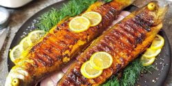طرز تهیه ماهی شکم پر مجلسی و شیک با طعم بسیار عالی