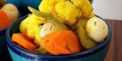 طرز تهیه ترشی مخلوط بازاری با طعم و رنگ بسیار عالی