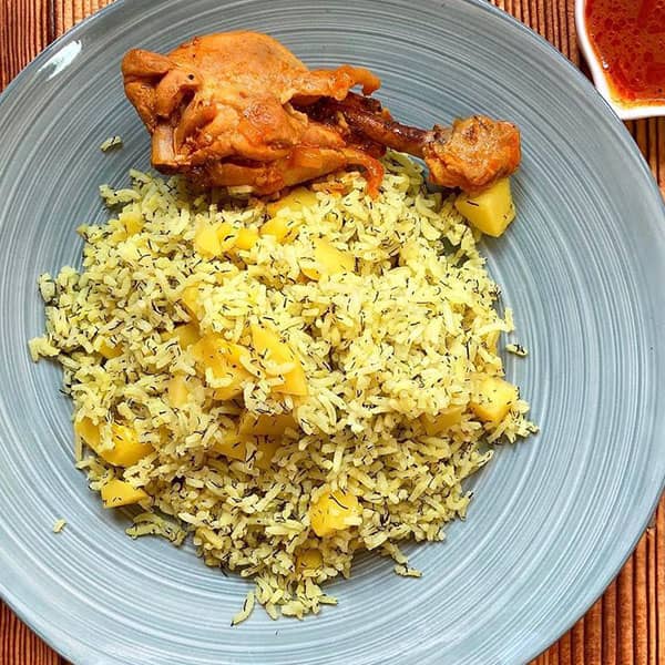 طرز تهیه سیب پلو