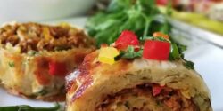 طرز تهیه رولت سیب زمینی مجلسی با طعم بسیار عالی