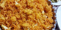 طرز تهیه گل کلم پلو به روش مجلسی و با طعم بسیار عالی