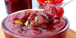 طرز تهیه مربای توت فرنگی ساده و خانگی با طعم بسیار عالی