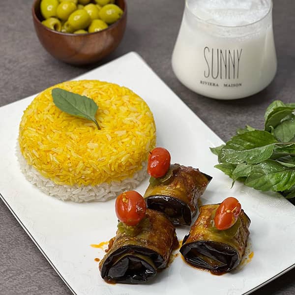 طرز تهیه رول بادمجان