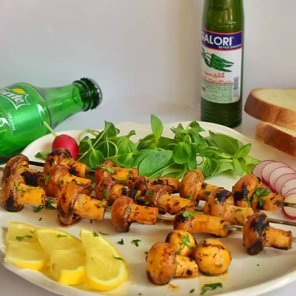طرز تهیه قارچ کبابی