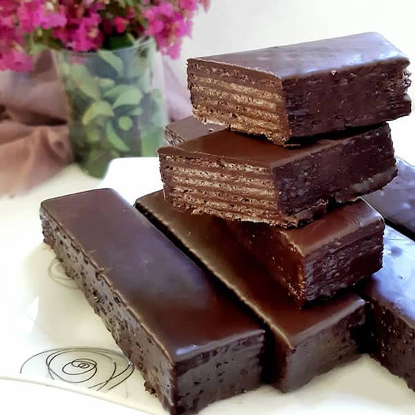 طرز تهیه ویفر شکلاتی