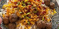 طرز تهیه گردو پلو به روش مجلسی و با طعم بسیار عالی