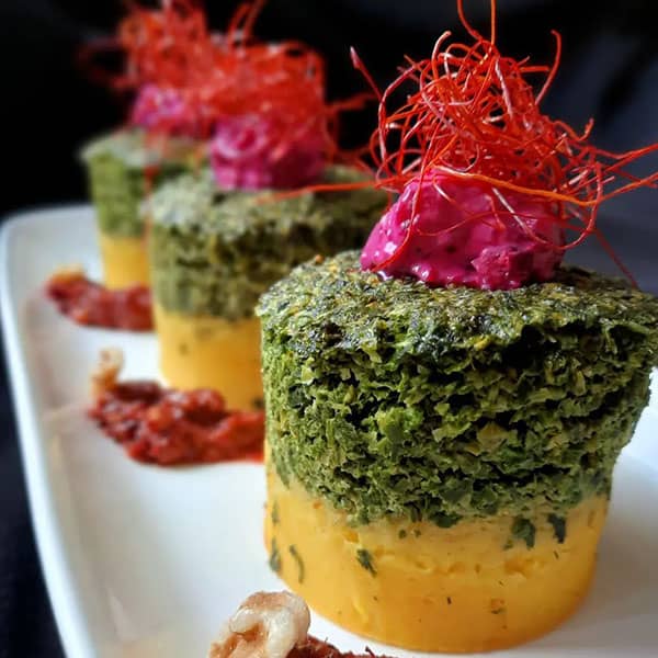 طرز تهیه کوکو دو رنگ