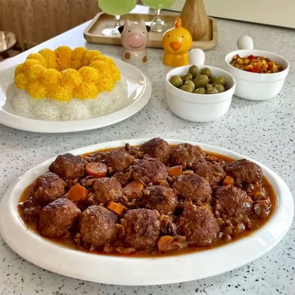 طرز تهیه کوفته مرغ با سس انار