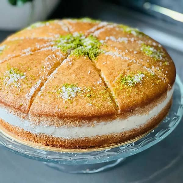 طرز تهیه کیک بالش پادشاه , دستور پخت کیک بالش پادشاه ترکیه ای استانبول