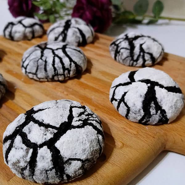 طرز تهیه کوکی شکلاتی ترک دار