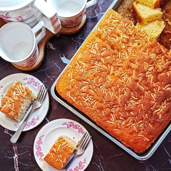 طرز تهیه کیک تخته ای