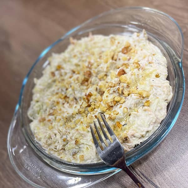 طرز تهیه سالاد مرغ و بادمجان