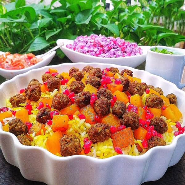 طرز تهیه کدو پلو با گوشت قلقلی