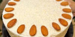 طرز تهیه چیز کیک نارگیلی خوشمزه و مجلسی به روش خانگی