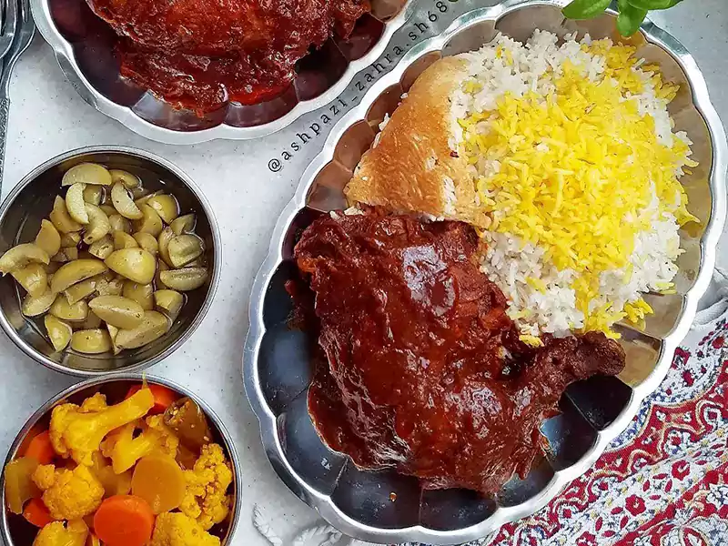 طرز تهیه خورش مرغ افشاری