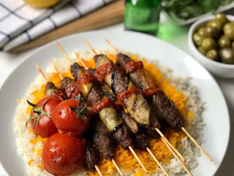 طرز تهیه رول کباب و بادمجان