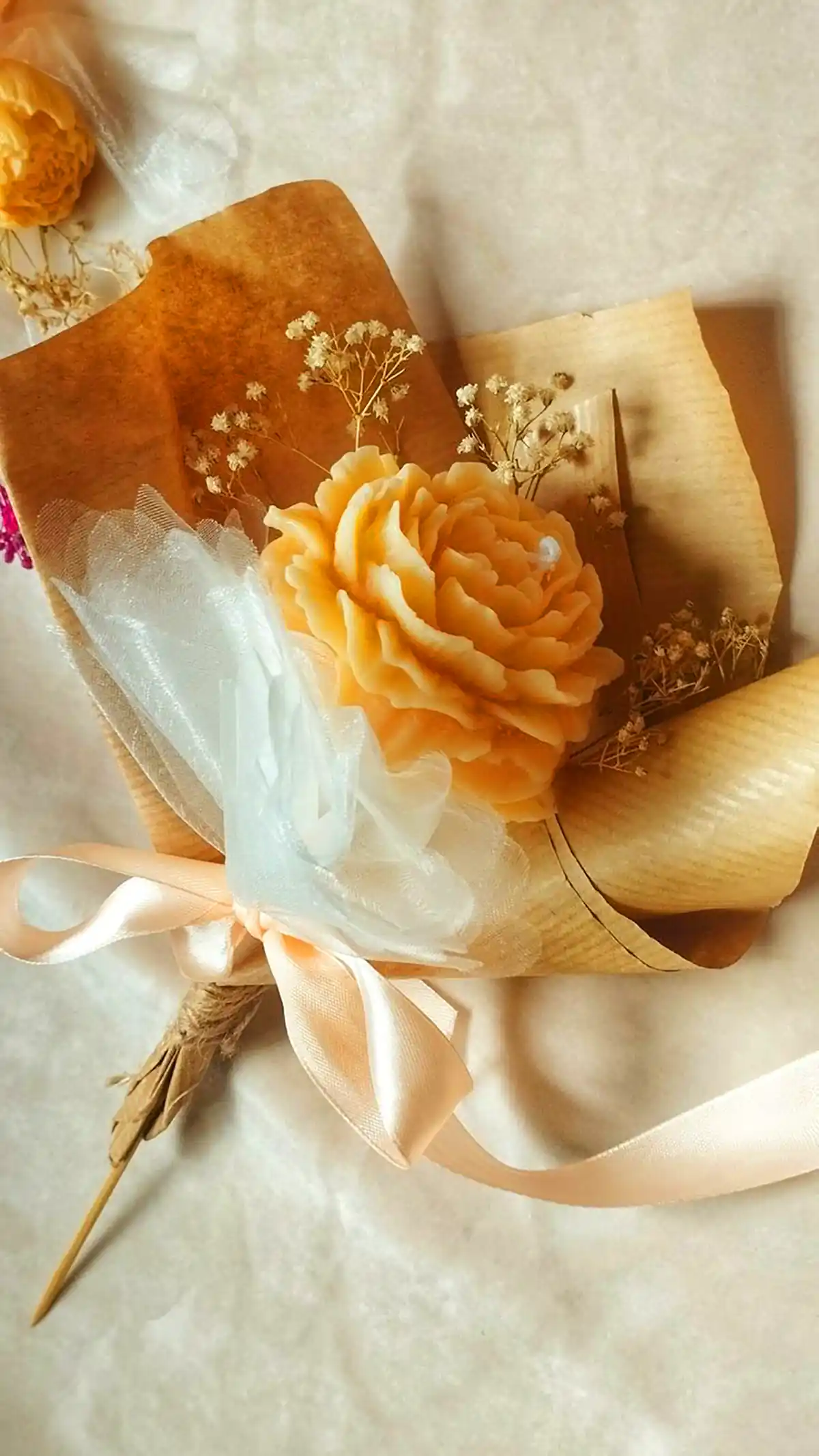 شمع گیاهی دست‌ساز 
