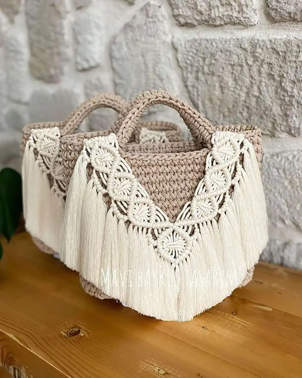 کیف مکرومه لاکچری