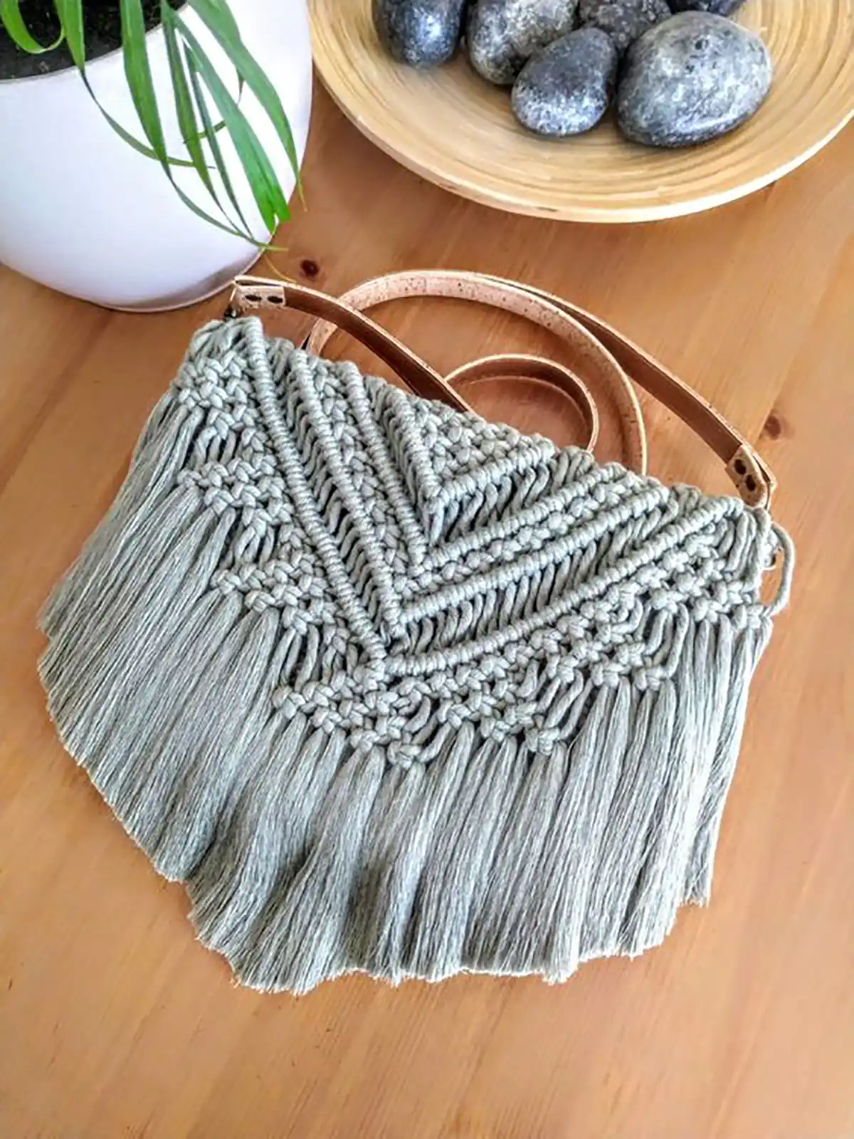 کیف مکرومه لاکچری