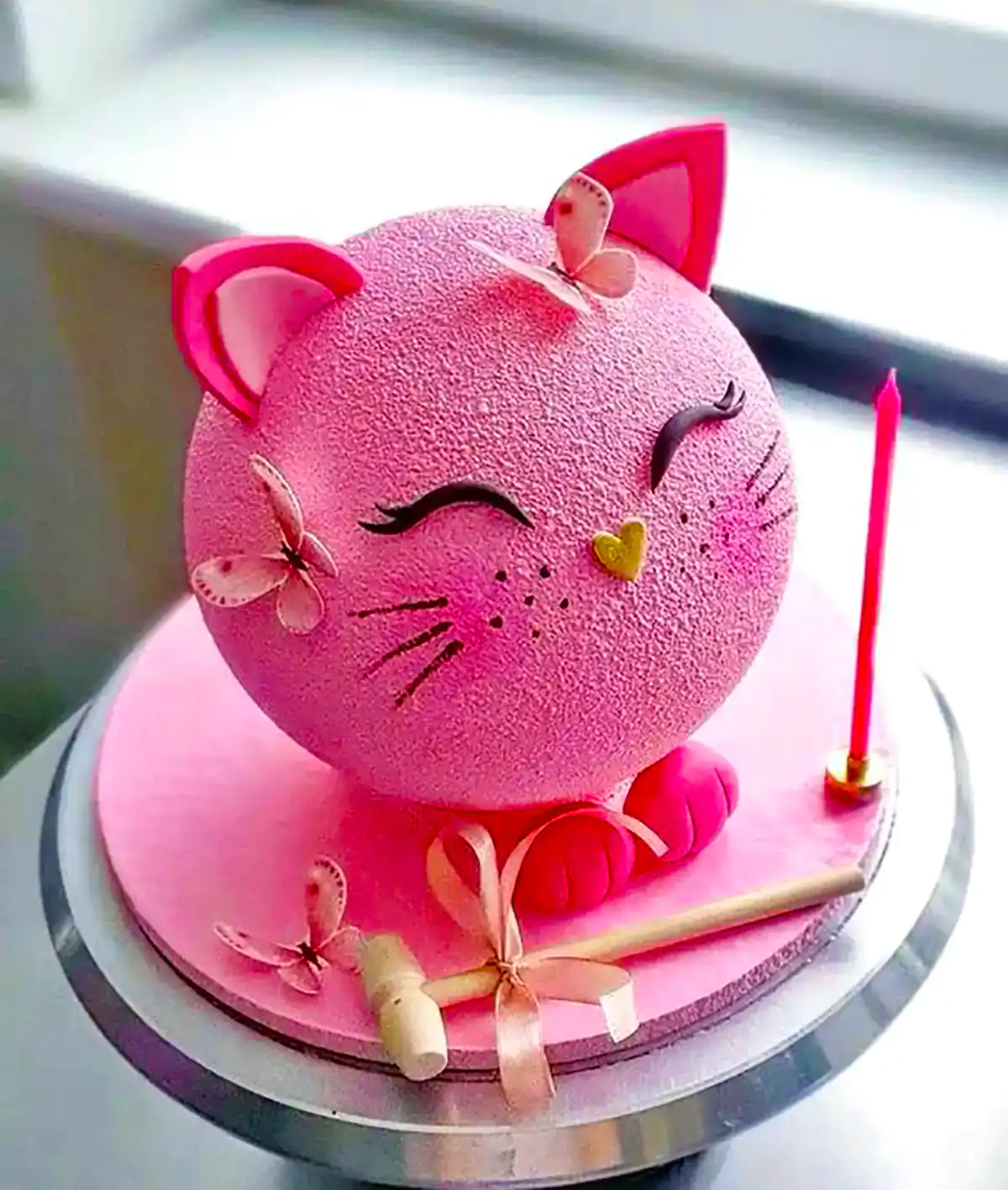 کیک تولد گربه ای کیوت