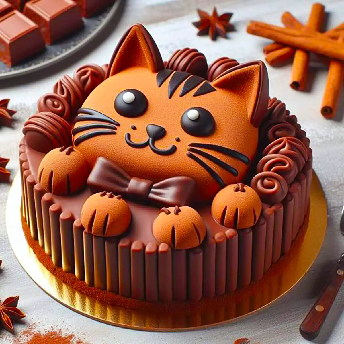 کیک تولد گربه ای کیوت