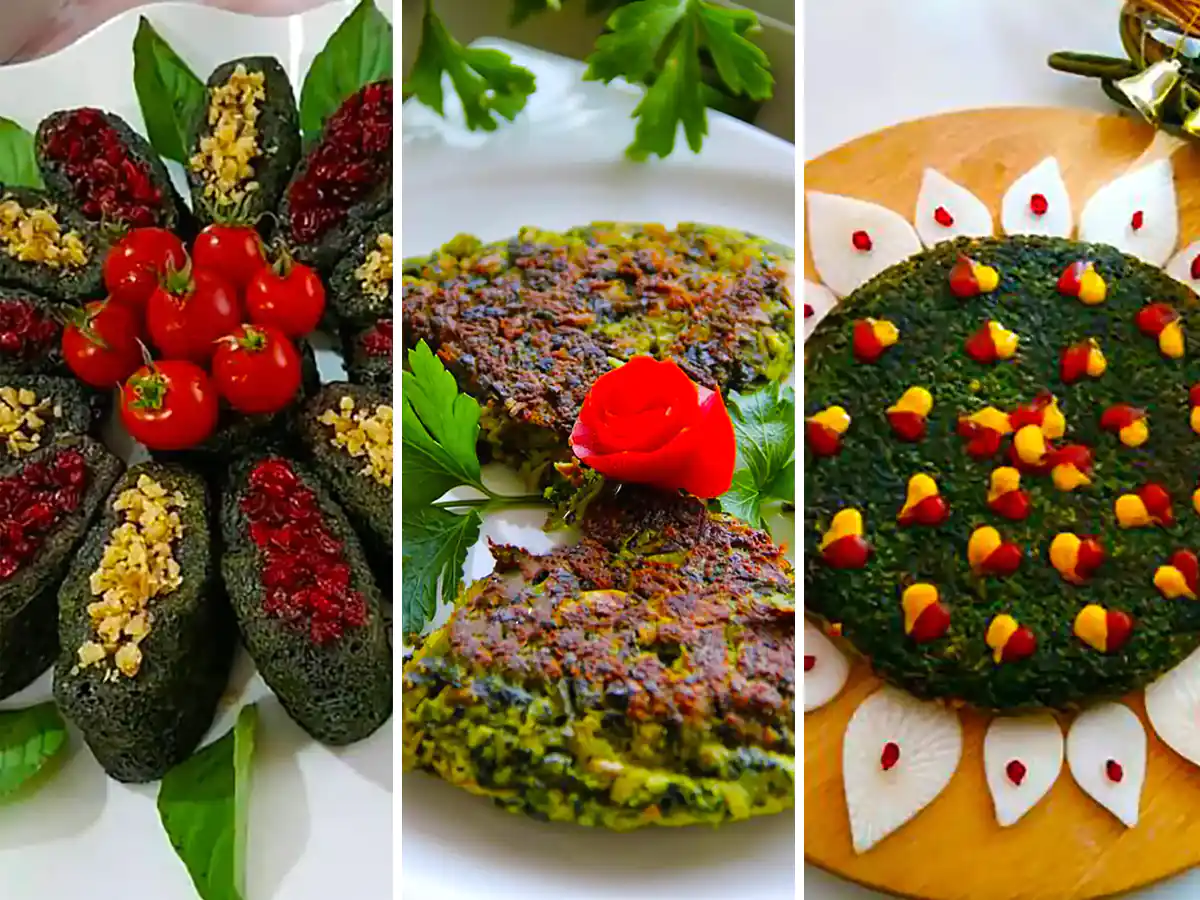 تزئین کوکوسبزی مجلسی