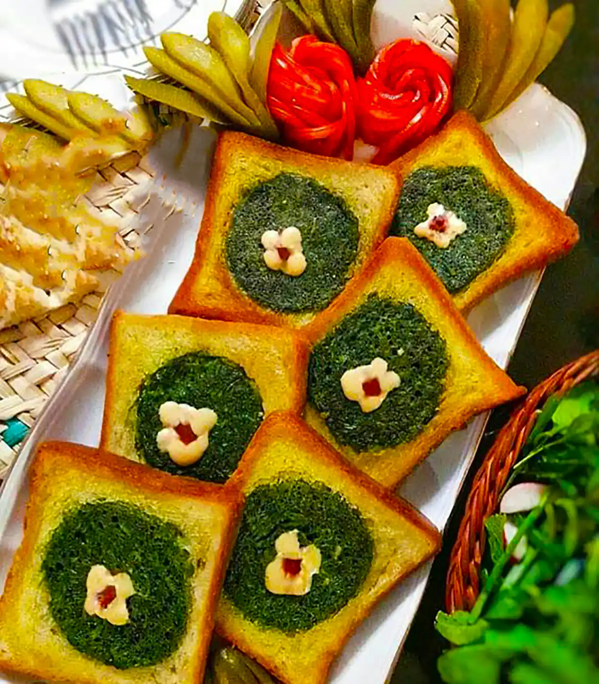 تزئین کوکوسبزی مجلسی