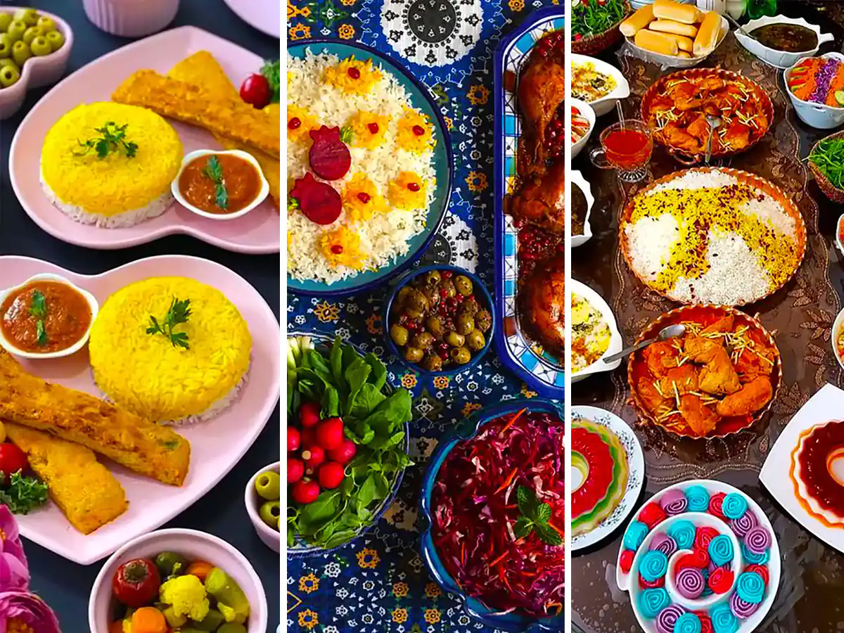 دیزاین میز غذا ایرانی