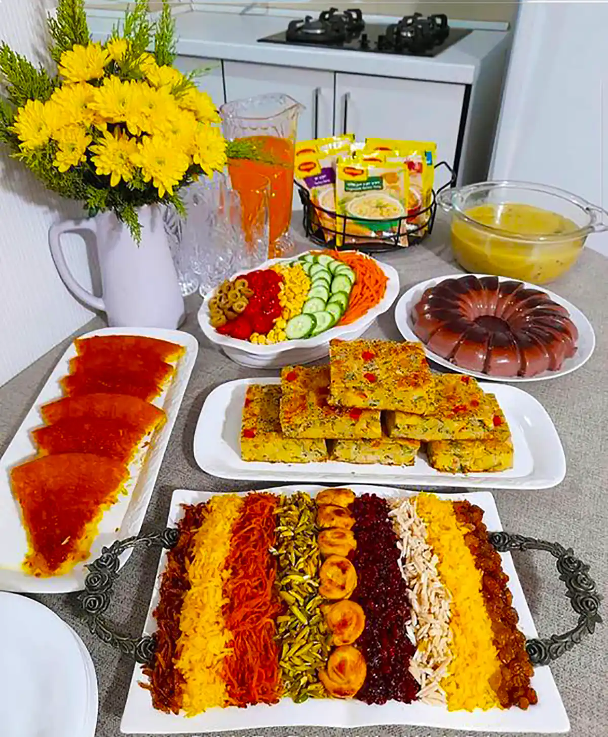 دیزاین میز غذا ایرانی