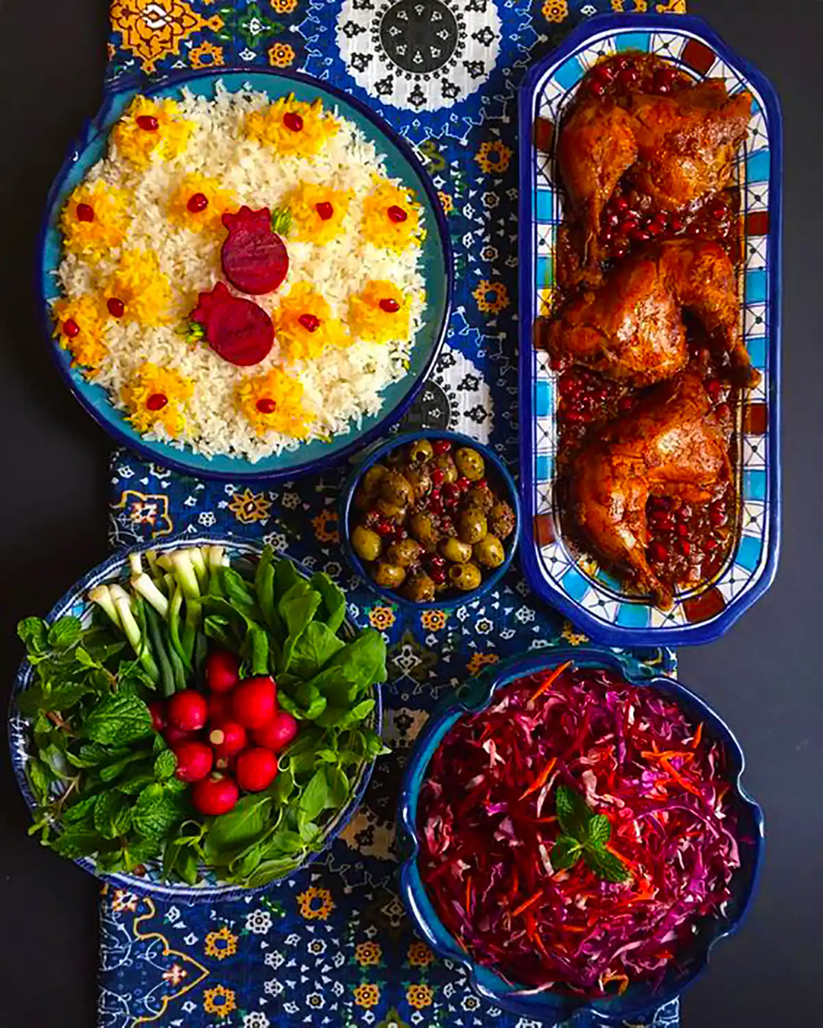 دیزاین میز غذا ایرانی