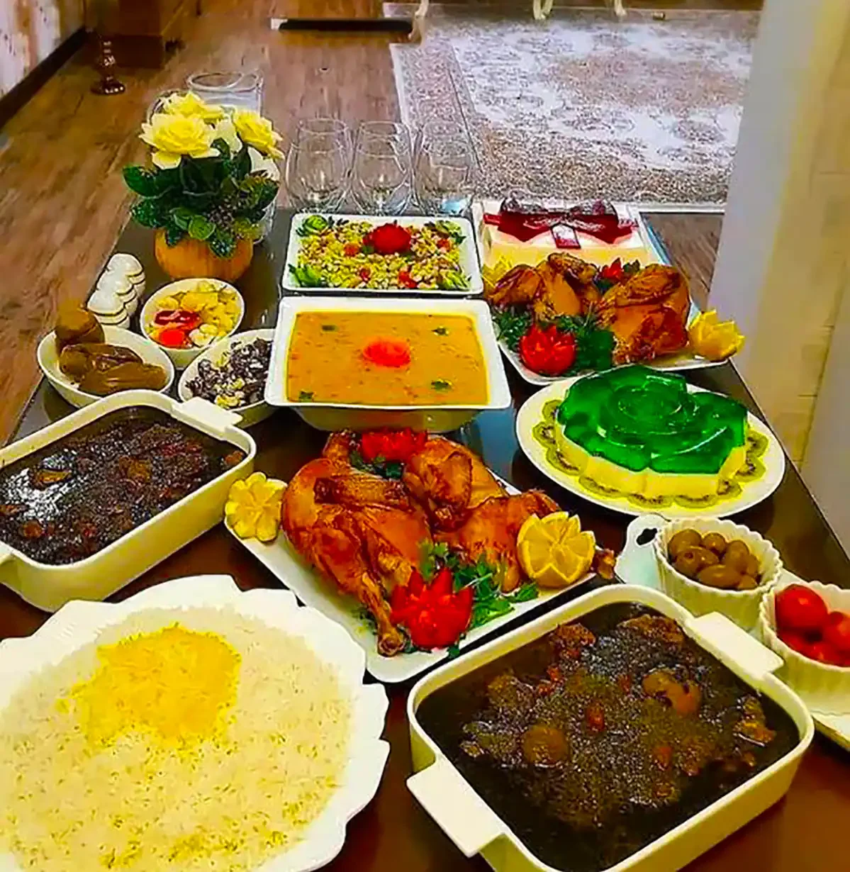 دیزاین میز غذا ایرانی