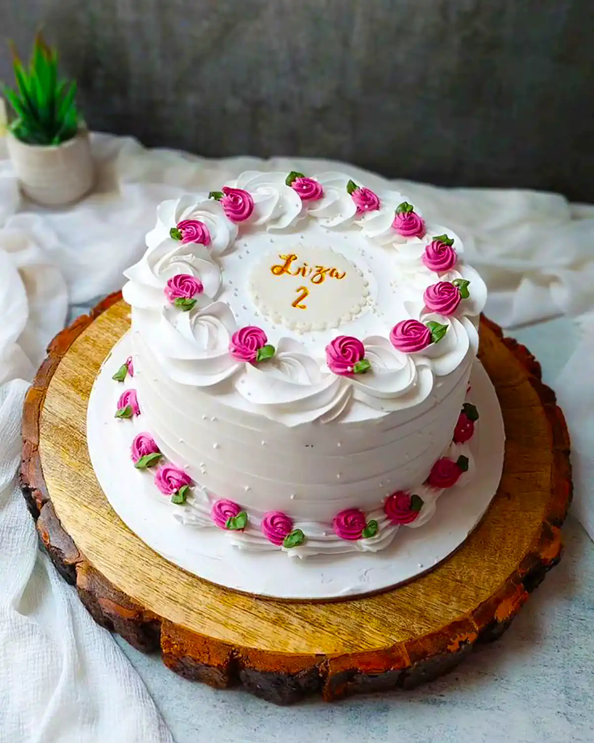 ایده کیک تولد طرح گل