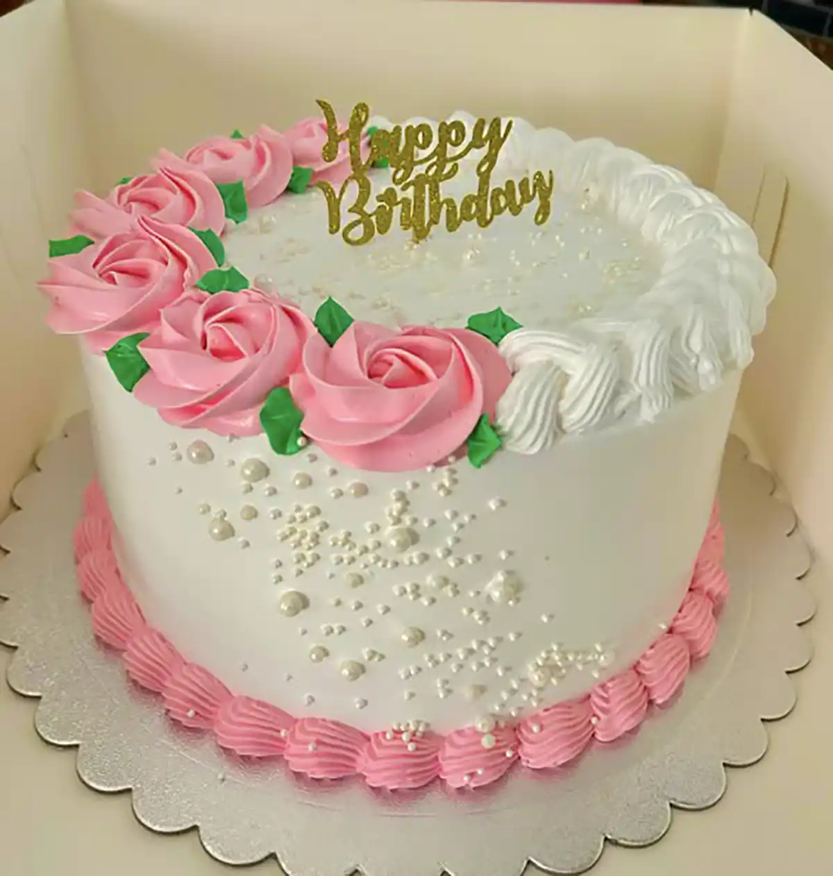 ایده کیک تولد طرح گل
