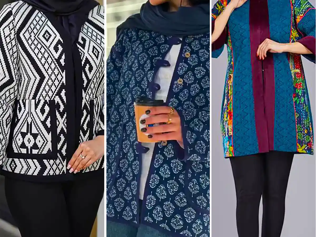 مانتو کتی زنانه طرح سنتی شیک