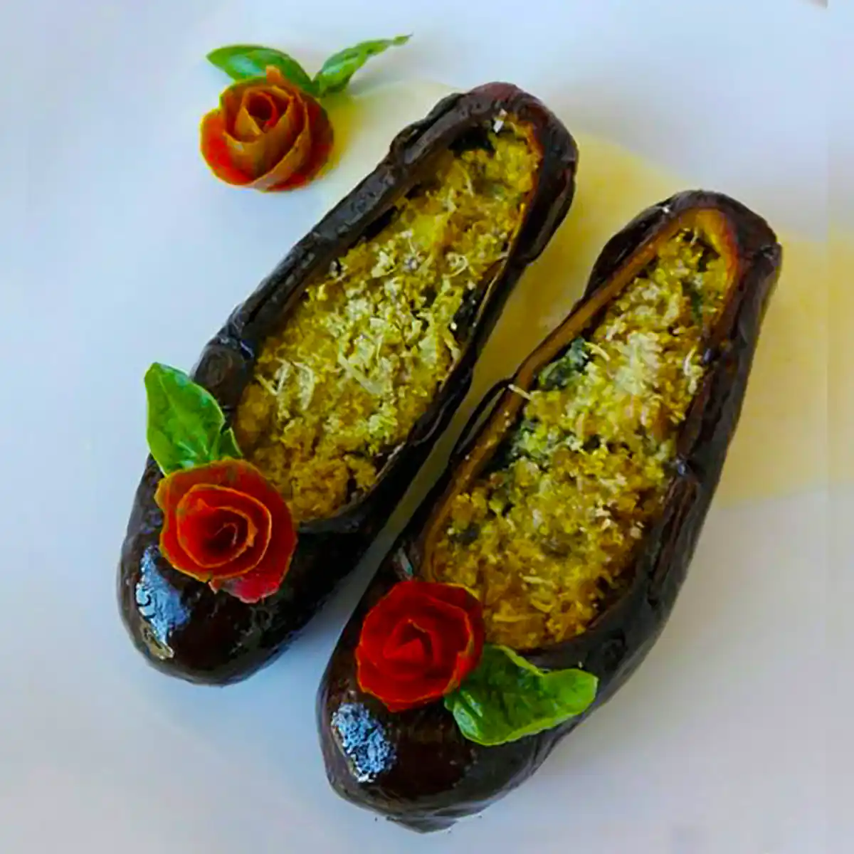 تزئین کشک و بادمجان مجلسی