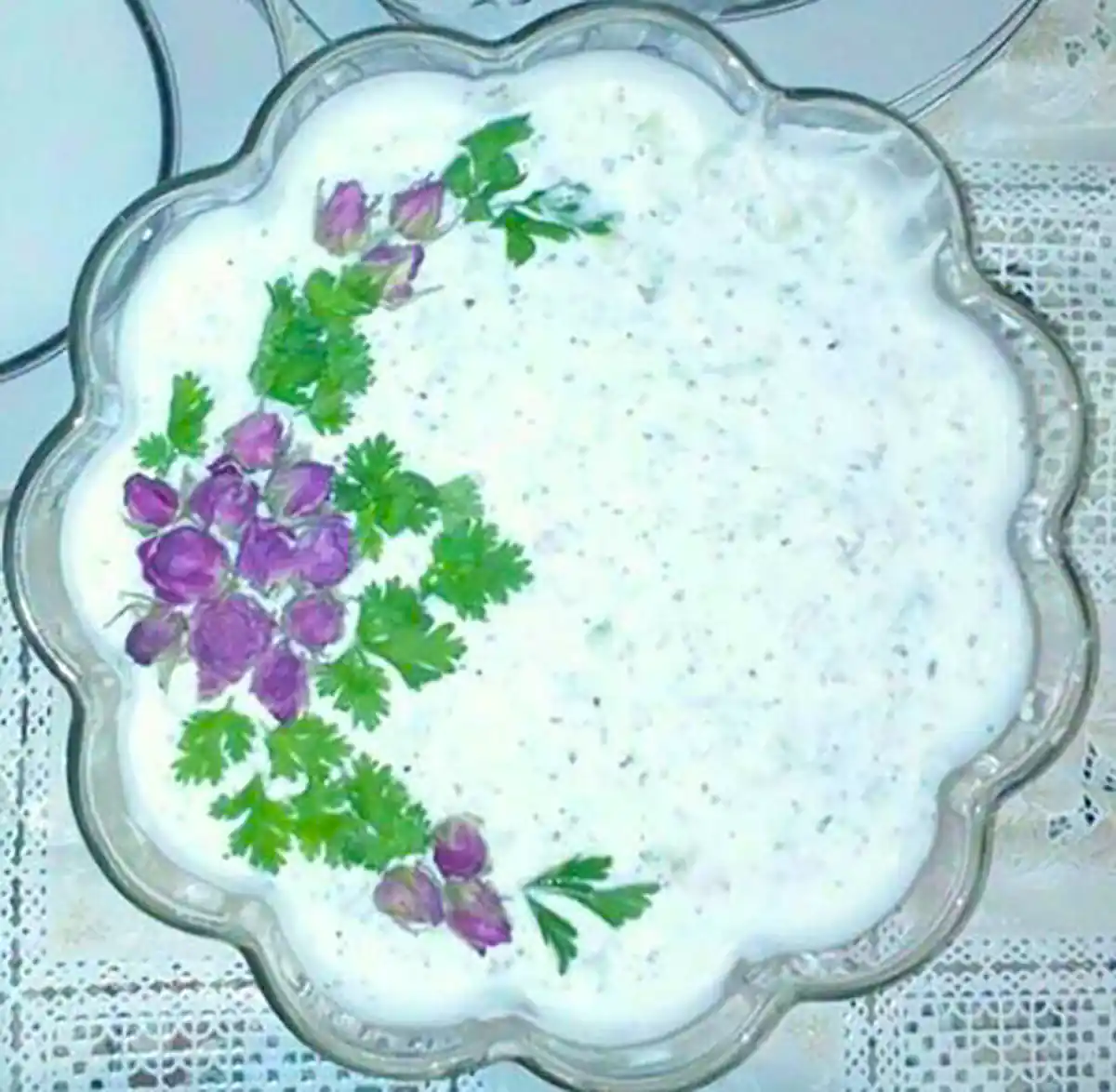 تزیین ماست و خیار مجلسی