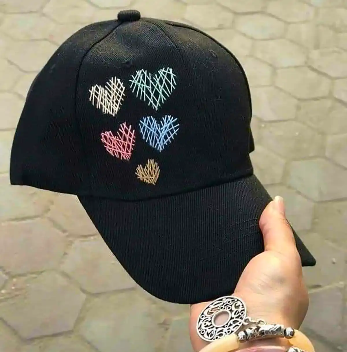 کلاه نقاب دار گلدوزی