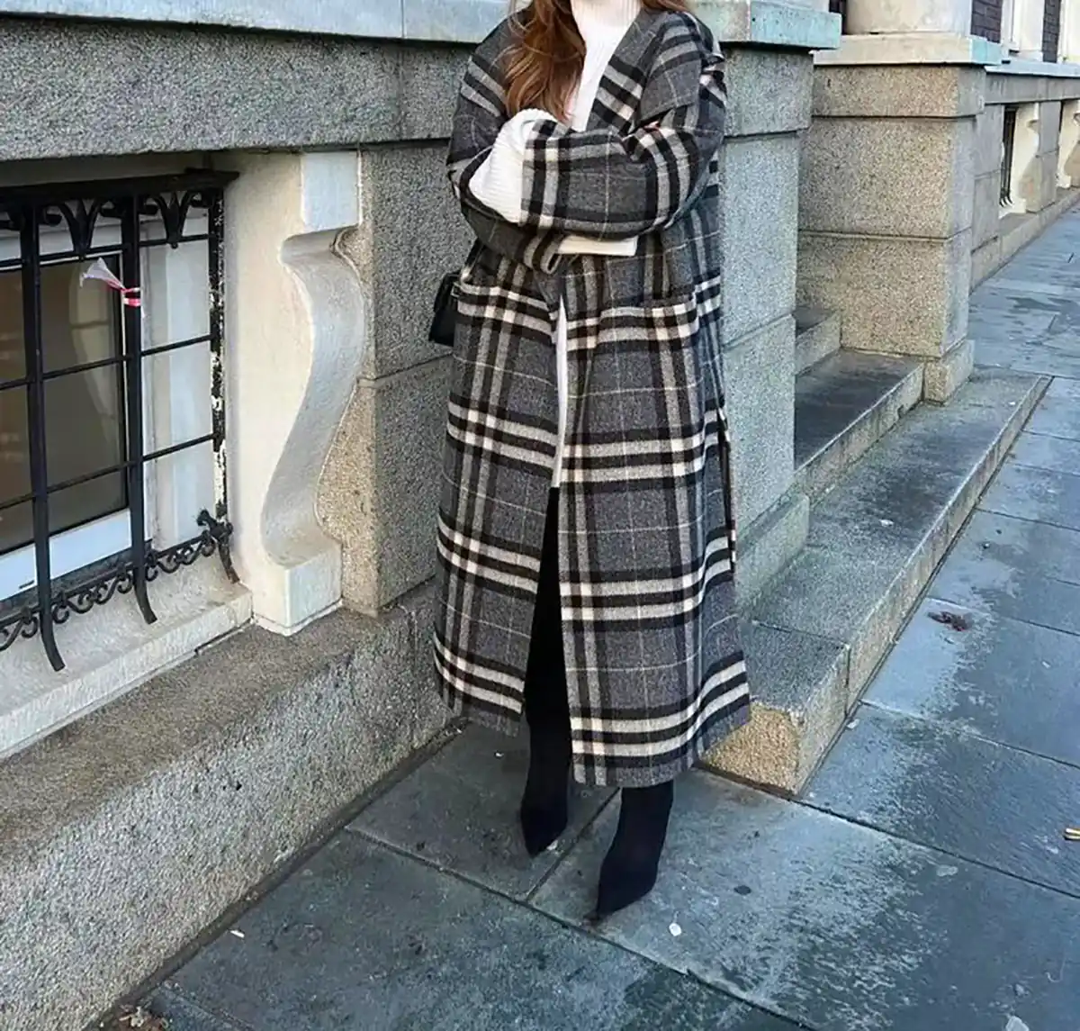پالتو چهار خانه بلند