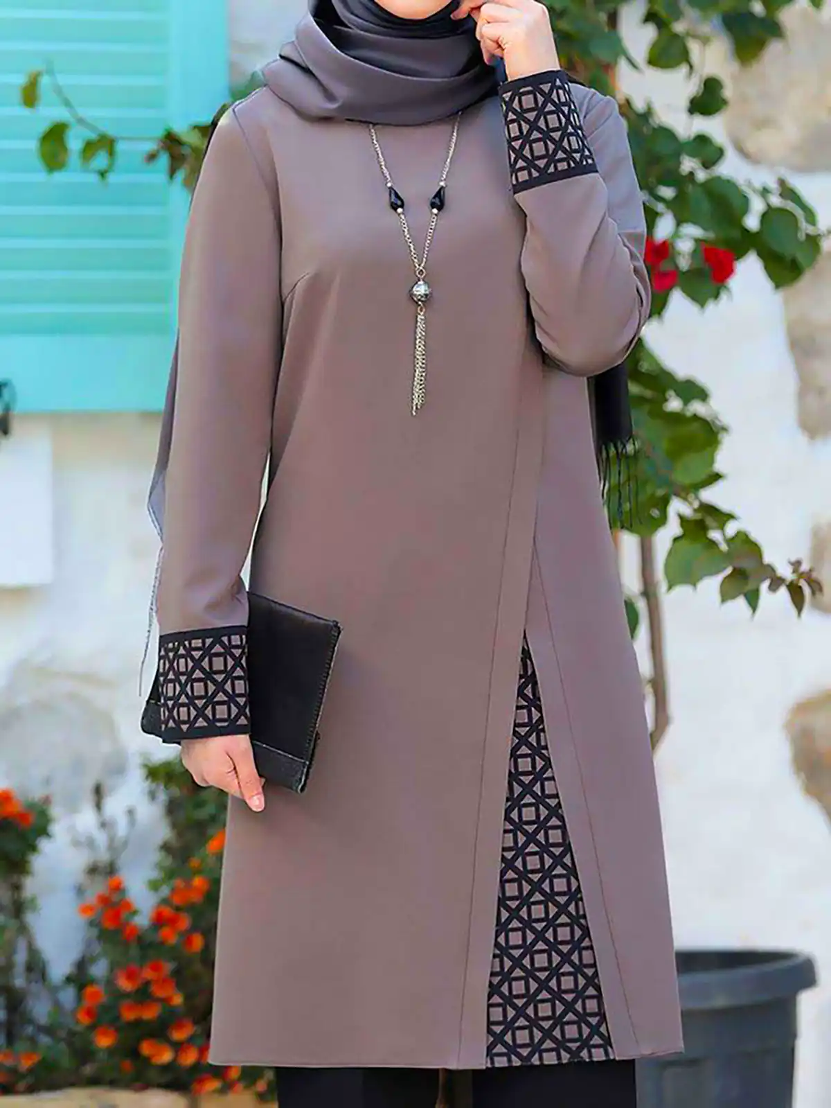مانتو پاییزه با طراحی مینیمال