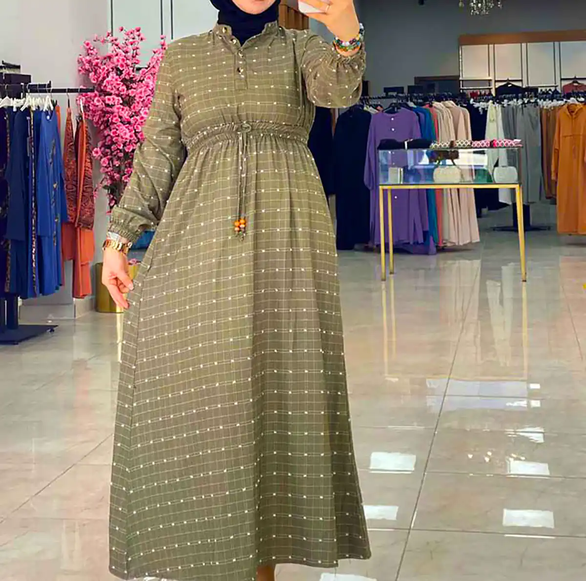 مانتو پیراهنی گرم و ساده