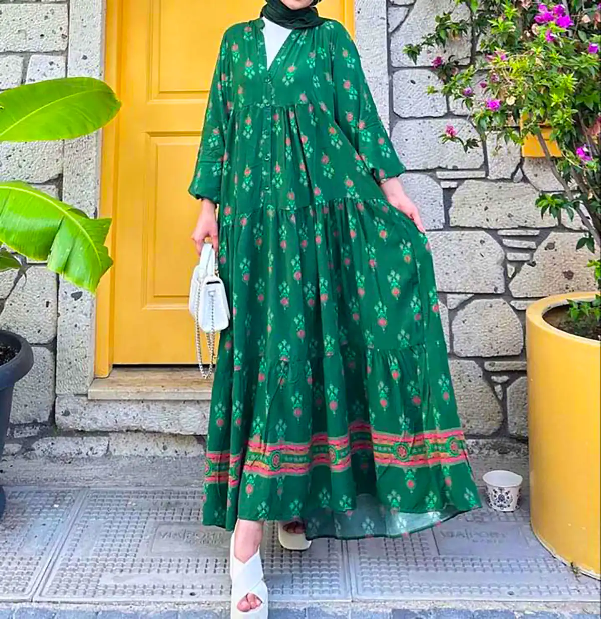 مانتو پیراهنی گرم و ساده