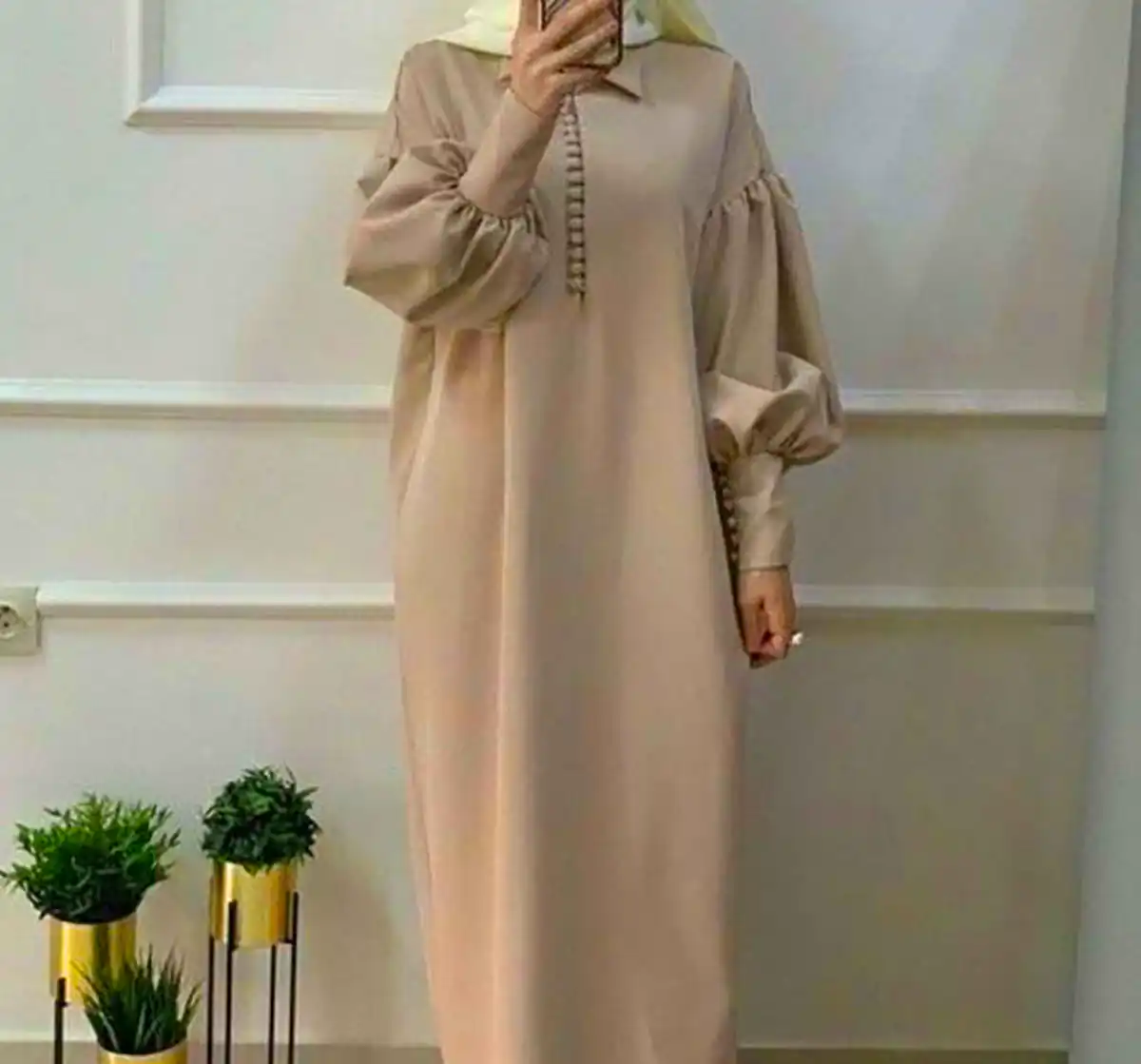 مانتو پیراهنی گرم و ساده