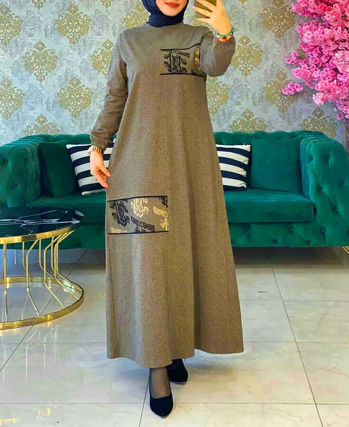 مانتو پیراهنی گرم و ساده