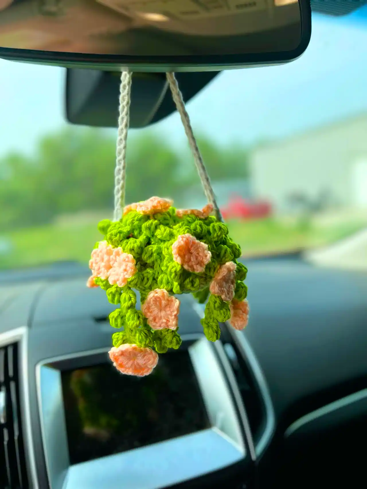 آویز بافتنی برای ماشین 