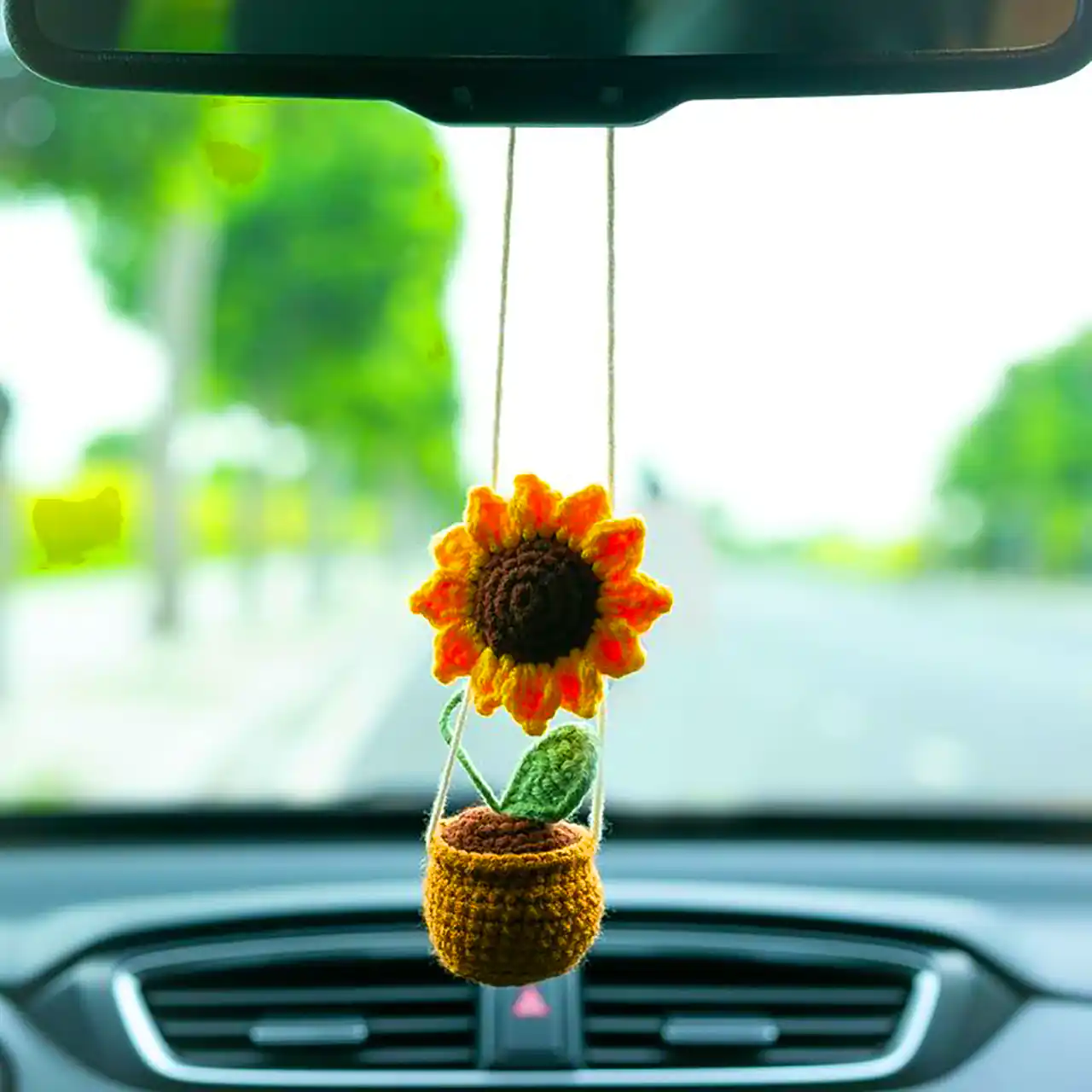 آویز بافتنی برای ماشین 