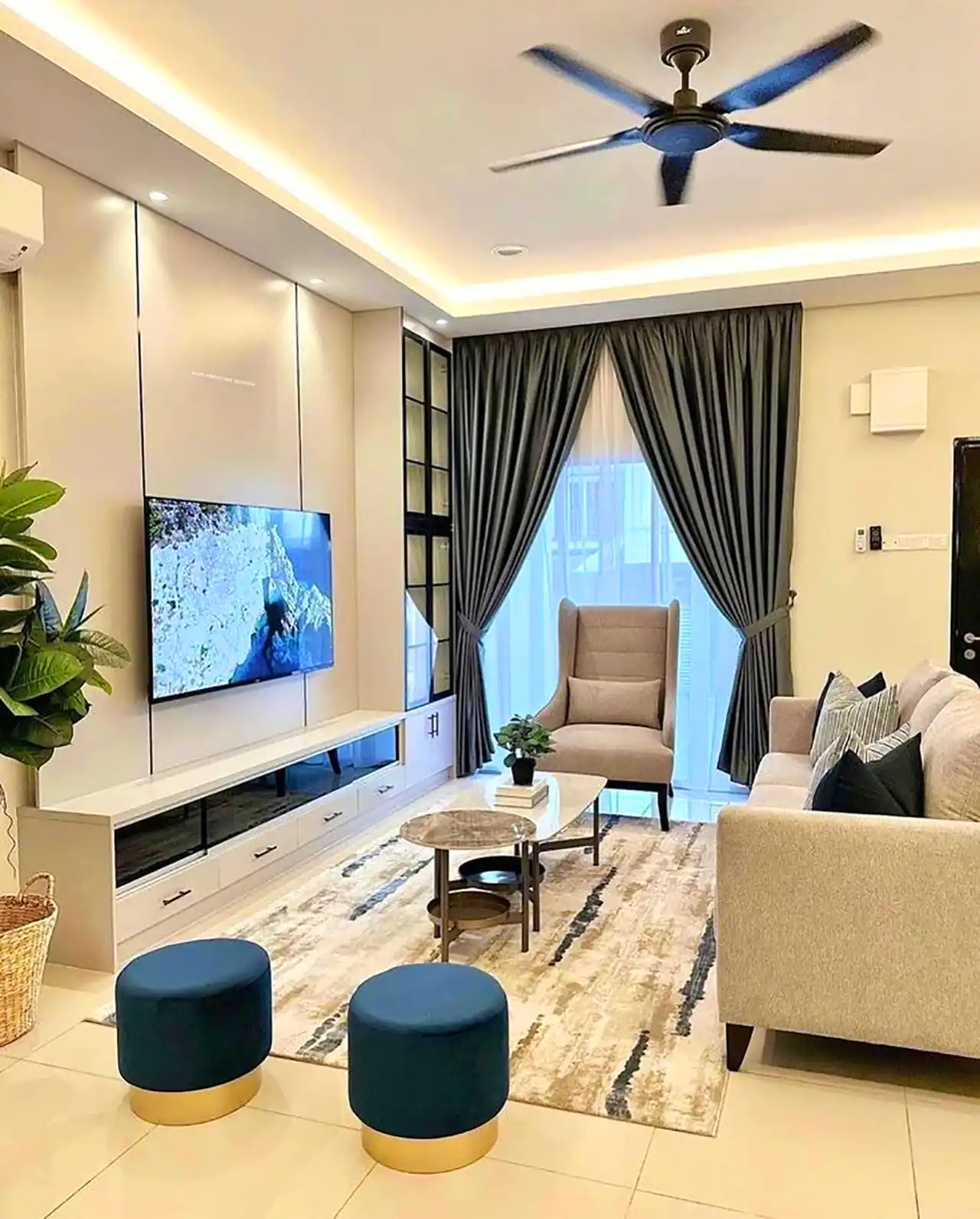 چیدمان مینیمال فضای آپارتمان ها 