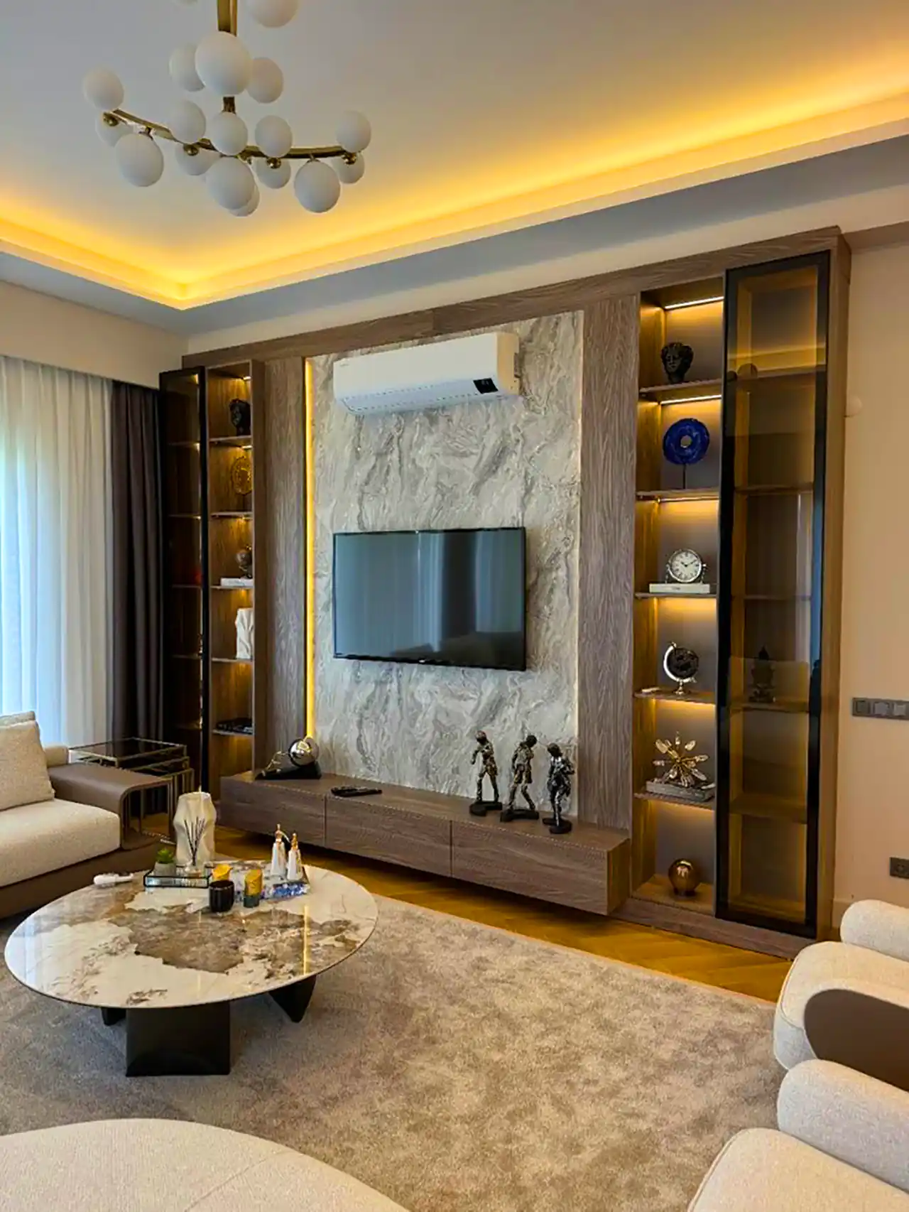 دیزاین دیوار پشت تی وی 